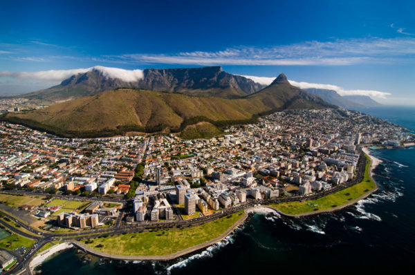 Tafelberg, Blick auf Kapstadt, Kapstadt, Westkap, Südafrika, South Africa